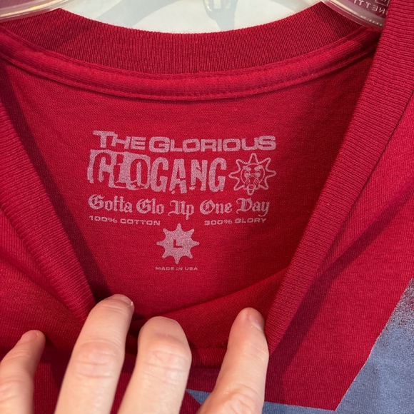 Glo Gang Red Olympics Tee Mems Large - Picture 2 of 3